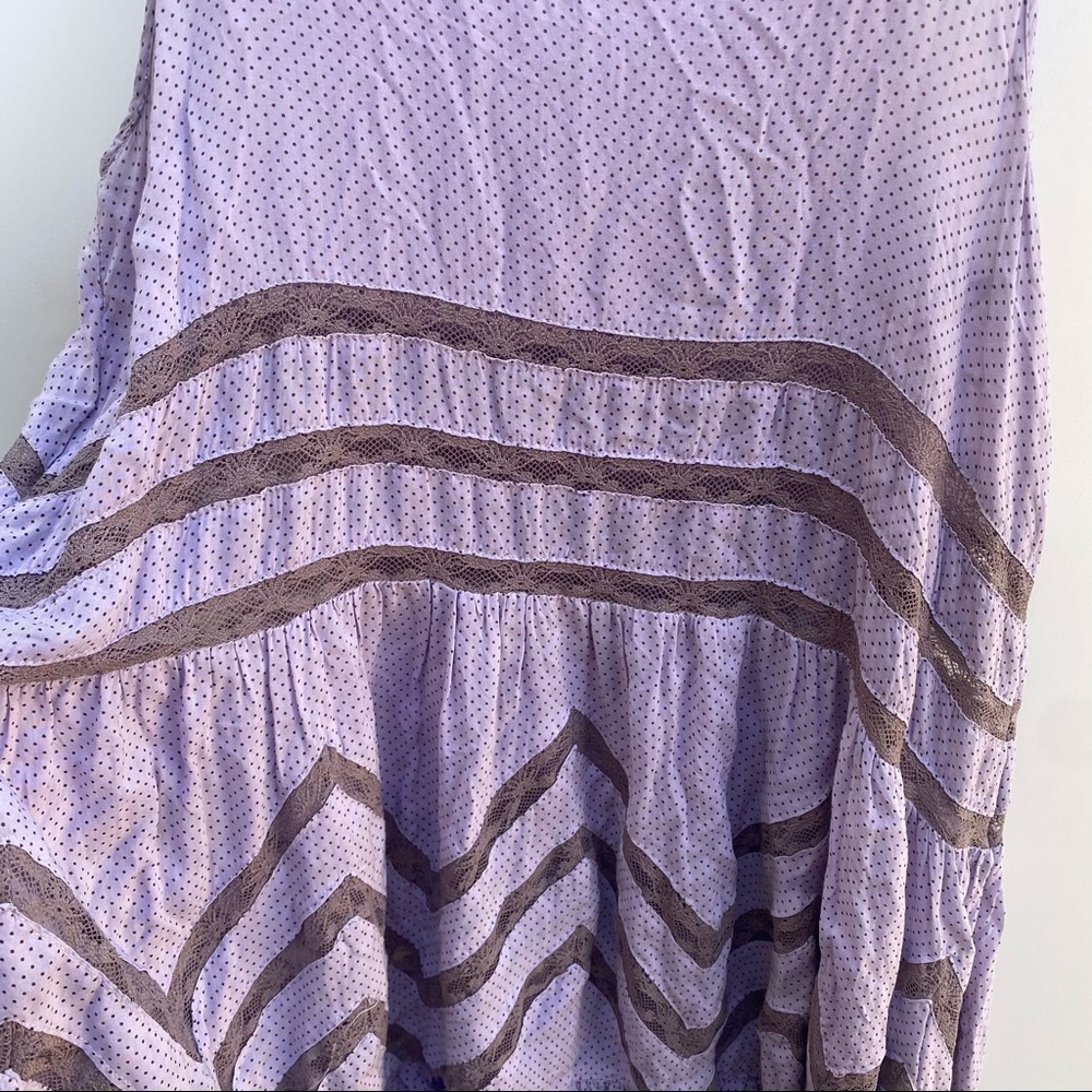 Intimately Free People Lace Polka Dot Swing Dress S - Picture 9 of 10